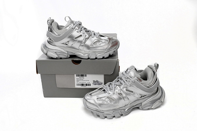 【DA0LJ】亮银-62 巴黎3代时尚复古低帮跑鞋 542436 W2FS3 8100 Balenciaga Tess S.Bright Silver