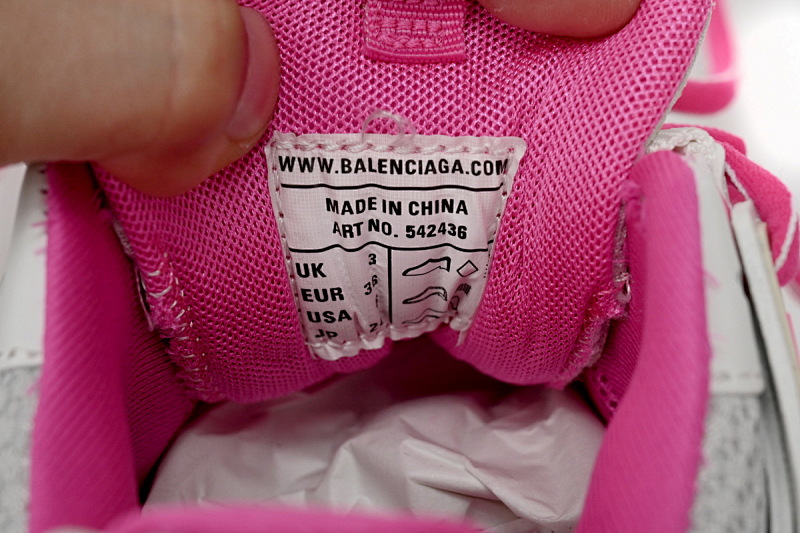 【DA0LJ】白瑰红-58 巴黎3代时尚复古低帮跑鞋 542436 W1GB1 2258 Balenciaga Tess S.White Rose