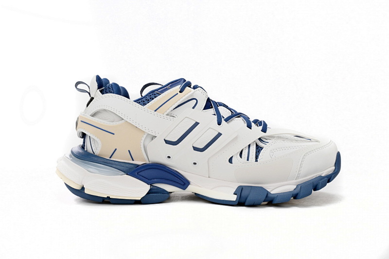 【DA0LJ】白深蓝-65 巴黎3代时尚复古低帮跑鞋 542023 W1GC4 9050 Balenciaga Tess S.White Dark Blue
