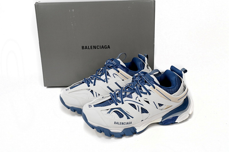 【DA0LJ】白深蓝-65 巴黎3代时尚复古低帮跑鞋 542023 W1GC4 9050 Balenciaga Tess S.White Dark Blue