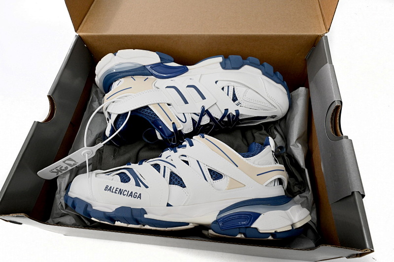 【DA0LJ】白深蓝-65 巴黎3代时尚复古低帮跑鞋 542023 W1GC4 9050 Balenciaga Tess S.White Dark Blue