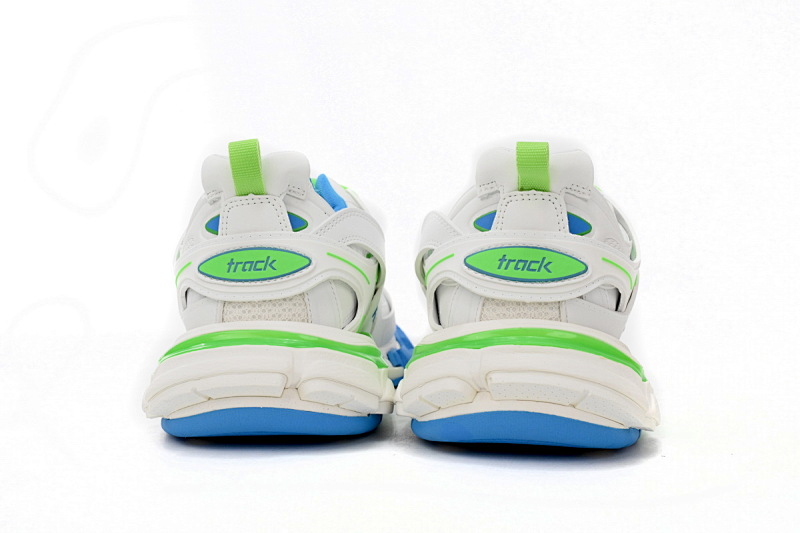 【DA0LJ】绿白蓝-67 巴黎3代时尚复古低帮跑鞋 542436 W2BC3 0285 Balenciaga Tess S.Green, White, and Blue