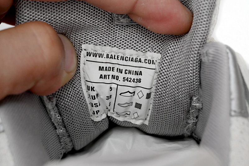 【DA0LJ】白灰红-63 巴黎3代时尚复古低帮跑鞋 542436 W3DB2 7663 Balenciaga Tess S.White Grey Red