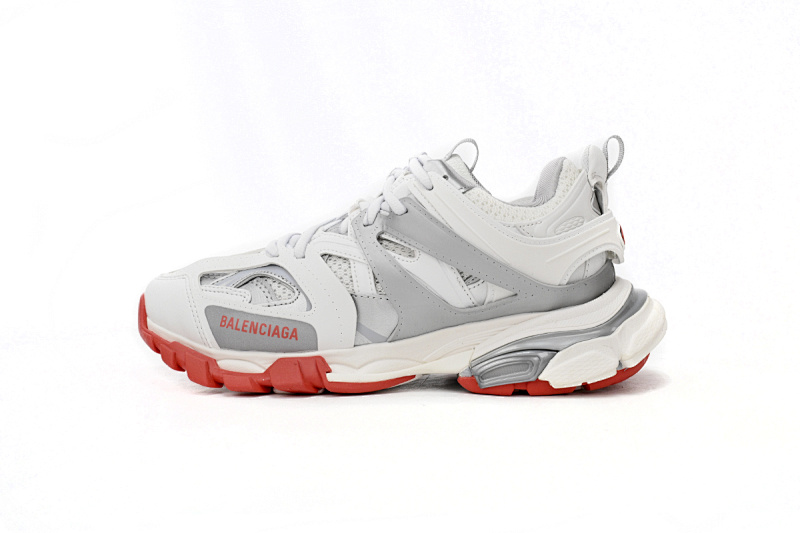 【DA0LJ】白灰红-63 巴黎3代时尚复古低帮跑鞋 542436 W3DB2 7663 Balenciaga Tess S.White Grey Red