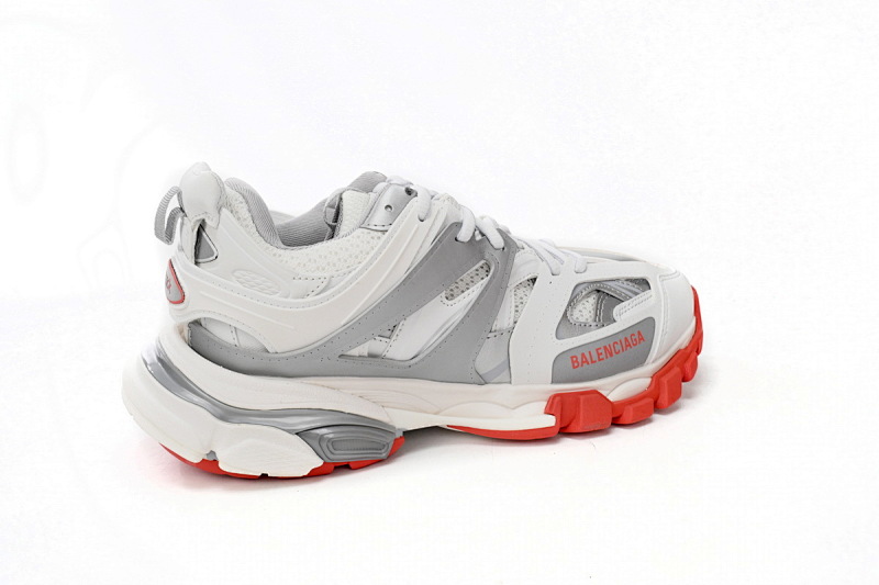 【DA0LJ】白灰红-63 巴黎3代时尚复古低帮跑鞋 542436 W3DB2 7663 Balenciaga Tess S.White Grey Red