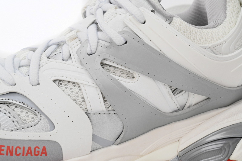 【DA0LJ】白灰红-63 巴黎3代时尚复古低帮跑鞋 542436 W3DB2 7663 Balenciaga Tess S.White Grey Red