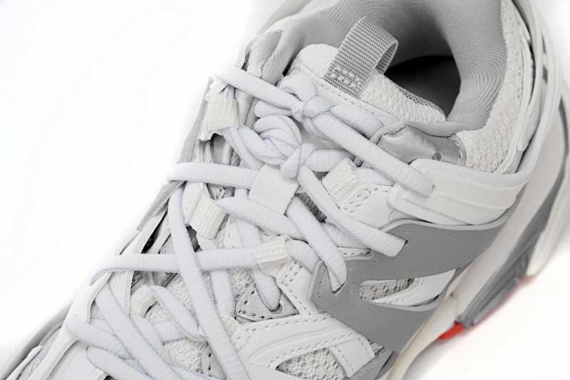 【DA0LJ】白灰红-63 巴黎3代时尚复古低帮跑鞋 542436 W3DB2 7663 Balenciaga Tess S.White Grey Red