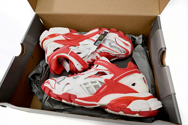 【EA0LL】白红-33 巴黎4代时尚跑鞋 568615 W2GN3 1293 Balenciaga Track 2 Sneaker Military Black White Red