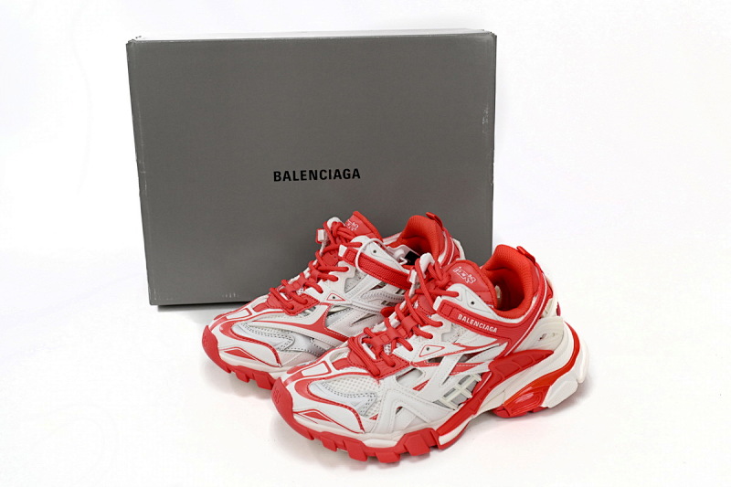 【EA0LL】白红-33 巴黎4代时尚跑鞋 568615 W2GN3 1293 Balenciaga Track 2 Sneaker Military Black White Red