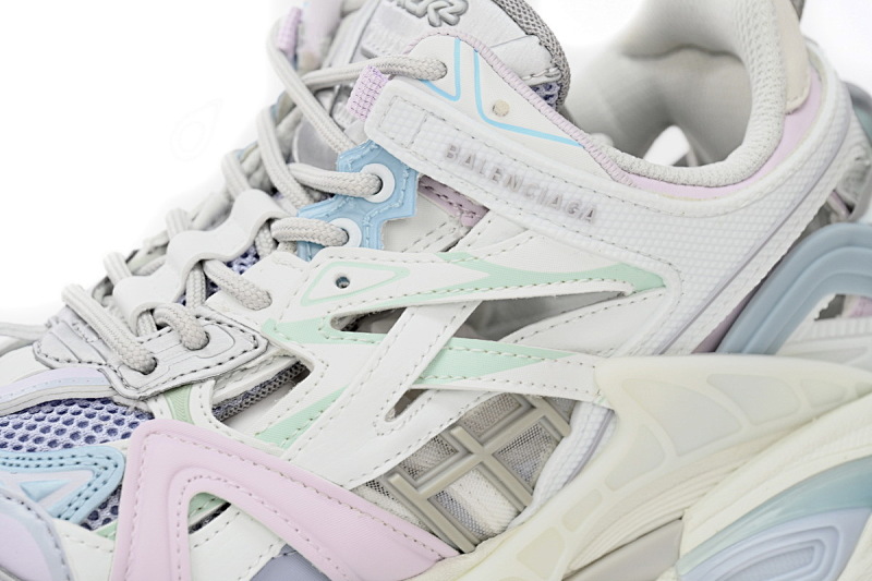 【EA0LL】淡白紫-20 巴黎4代时尚跑鞋 568615 W2GN3 9045 Balenciaga Track 2 Sneaker Military Black Pale White Purple