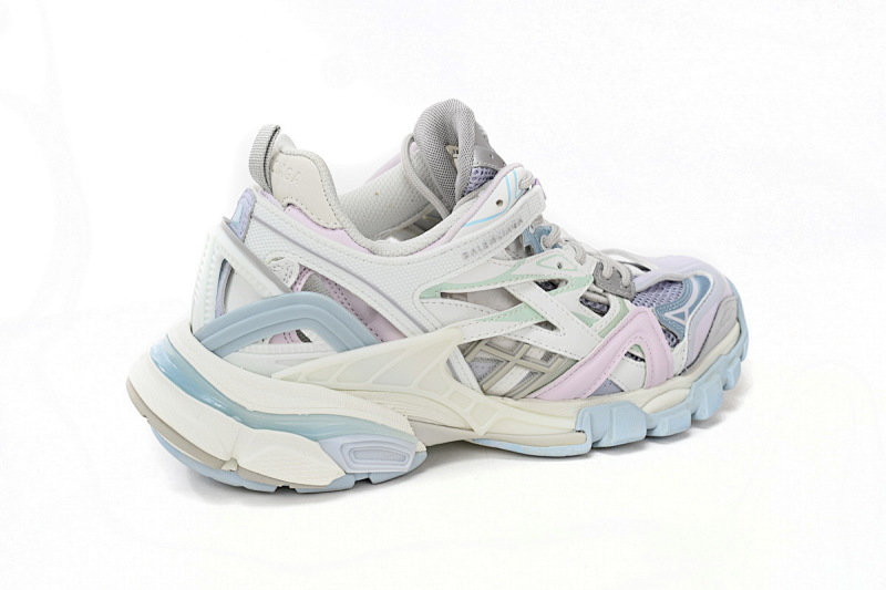 【EA0LL】淡白紫-20 巴黎4代时尚跑鞋 568615 W2GN3 9045 Balenciaga Track 2 Sneaker Military Black Pale White Purple