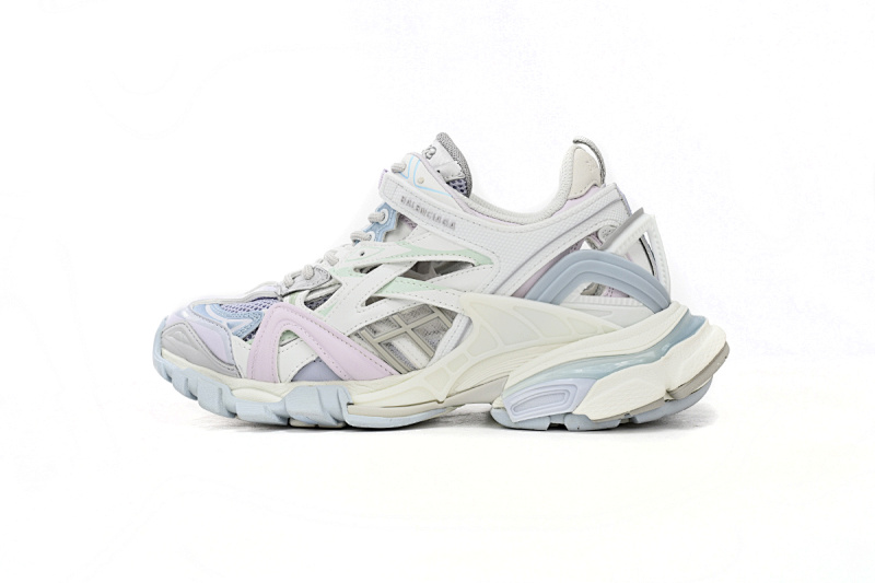 【EA0LL】淡白紫-20 巴黎4代时尚跑鞋 568615 W2GN3 9045 Balenciaga Track 2 Sneaker Military Black Pale White Purple