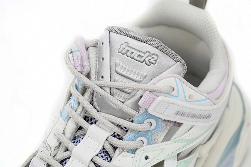 【EA0LL】淡白紫-20 巴黎4代时尚跑鞋 568615 W2GN3 9045 Balenciaga Track 2 Sneaker Military Black Pale White Purple