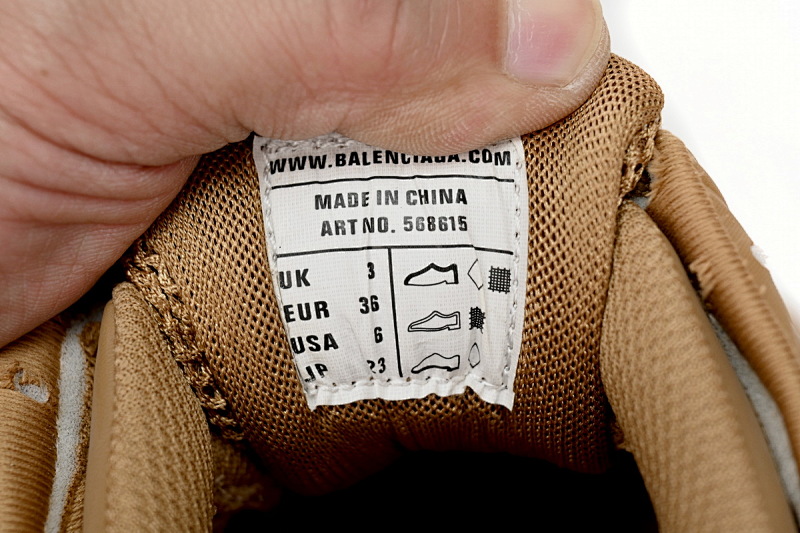 【EA0LL】褐色-36 巴黎4代时尚跑鞋 568615 W3AG1 2706 Balenciaga Track 2 Sneaker Military Brown