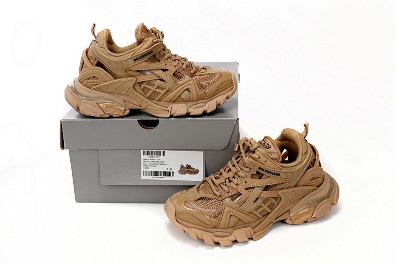 【EA0LL】褐色-36 巴黎4代时尚跑鞋 568615 W3AG1 2706 Balenciaga Track 2 Sneaker Military Brown