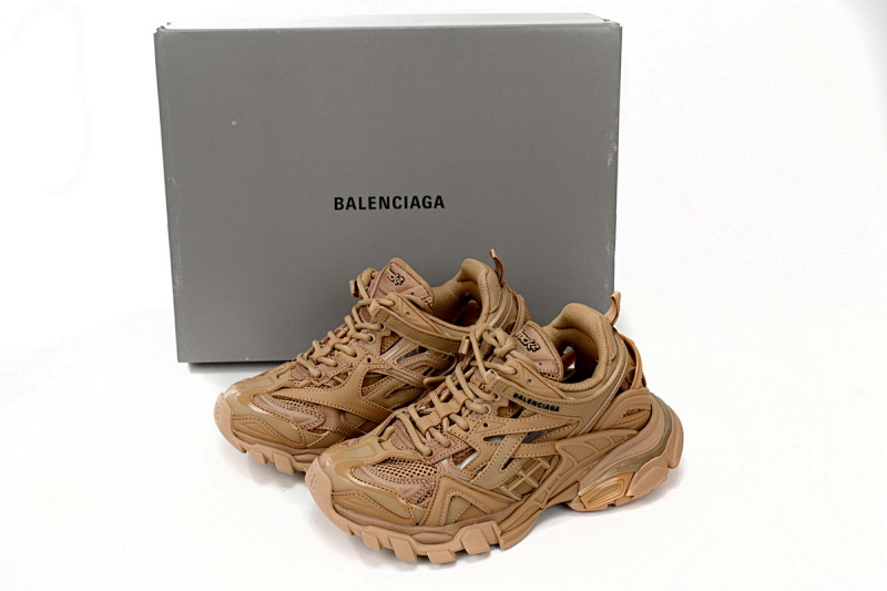 【EA0LL】褐色-36 巴黎4代时尚跑鞋 568615 W3AG1 2706 Balenciaga Track 2 Sneaker Military Brown