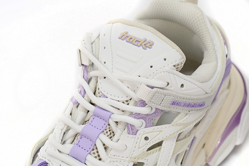 【EA0LL】白紫-40 巴黎4代时尚跑鞋 568615 W3AE2 5711 Balenciaga Track 2 Sneaker Military PAICU