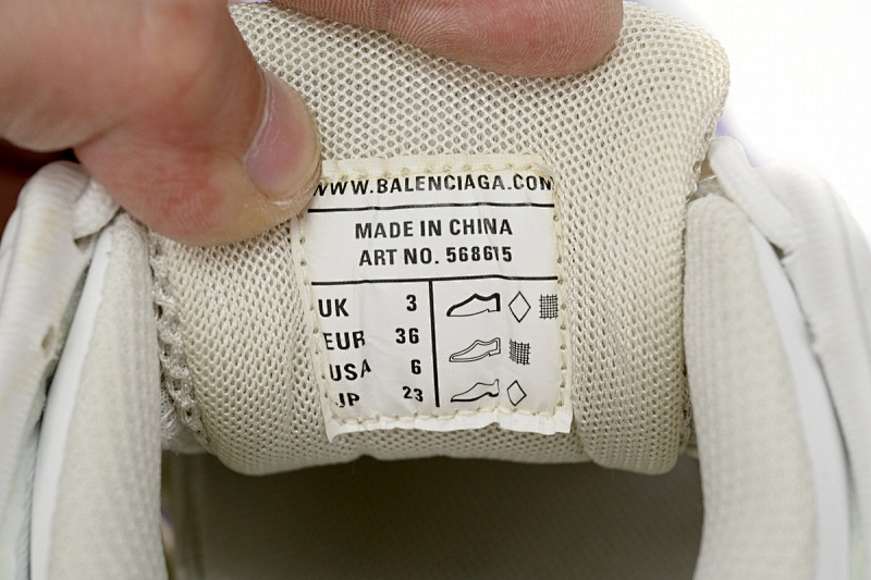 【EA0LL】白紫-40 巴黎4代时尚跑鞋 568615 W3AE2 5711 Balenciaga Track 2 Sneaker Military PAICU