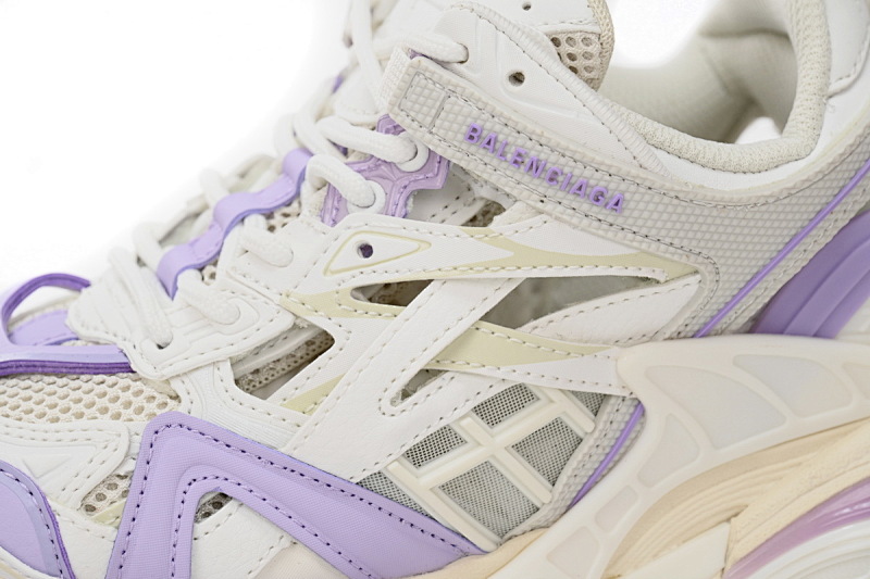 【EA0LL】白紫-40 巴黎4代时尚跑鞋 568615 W3AE2 5711 Balenciaga Track 2 Sneaker Military PAICU