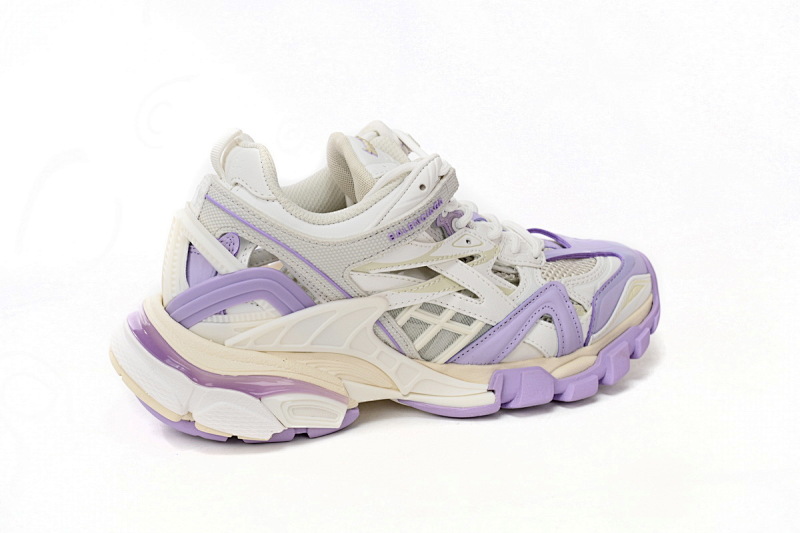【EA0LL】白紫-40 巴黎4代时尚跑鞋 568615 W3AE2 5711 Balenciaga Track 2 Sneaker Military PAICU