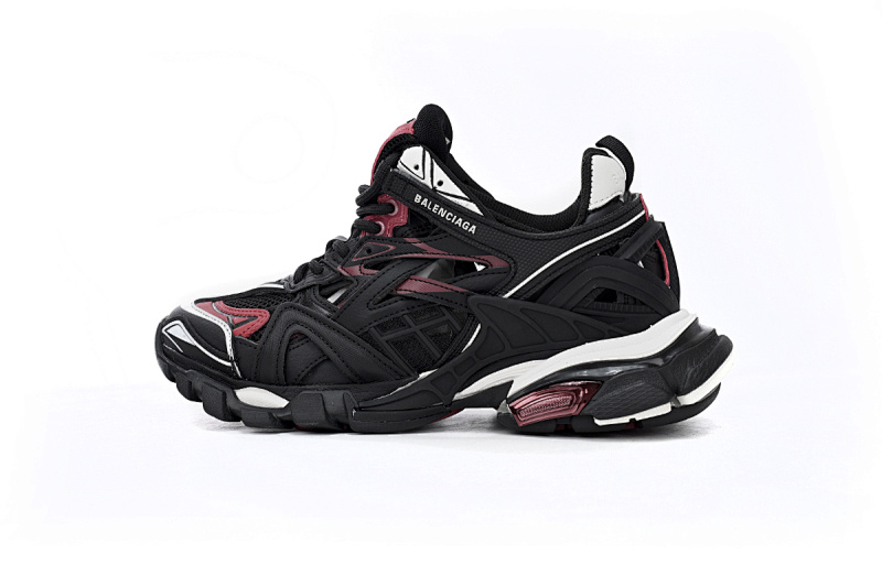 【EA0LL】黑白红-10 巴黎4代时尚跑鞋 568614 W2GN3 6000 Balenciaga Track 2 Sneaker Military Black White Red