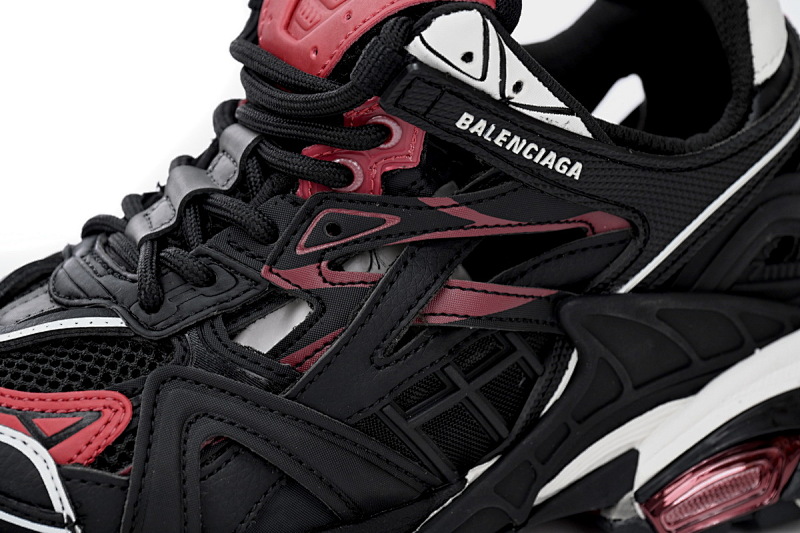 【EA0LL】黑白红-10 巴黎4代时尚跑鞋 568614 W2GN3 6000 Balenciaga Track 2 Sneaker Military Black White Red