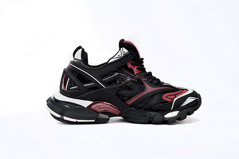 【EA0LL】黑白红-10 巴黎4代时尚跑鞋 568614 W2GN3 6000 Balenciaga Track 2 Sneaker Military Black White Red