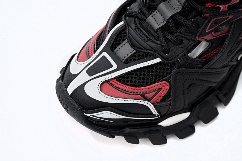 【EA0LL】黑白红-10 巴黎4代时尚跑鞋 568614 W2GN3 6000 Balenciaga Track 2 Sneaker Military Black White Red