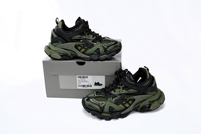 【EA0LL】军色黑-31 巴黎4代时尚跑鞋 568614 W3AE1 2311 Balenciaga Track 2 Sneaker Military Black