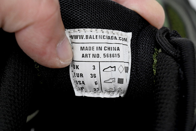 【EA0LL】军色黑-31 巴黎4代时尚跑鞋 568614 W3AE1 2311 Balenciaga Track 2 Sneaker Military Black