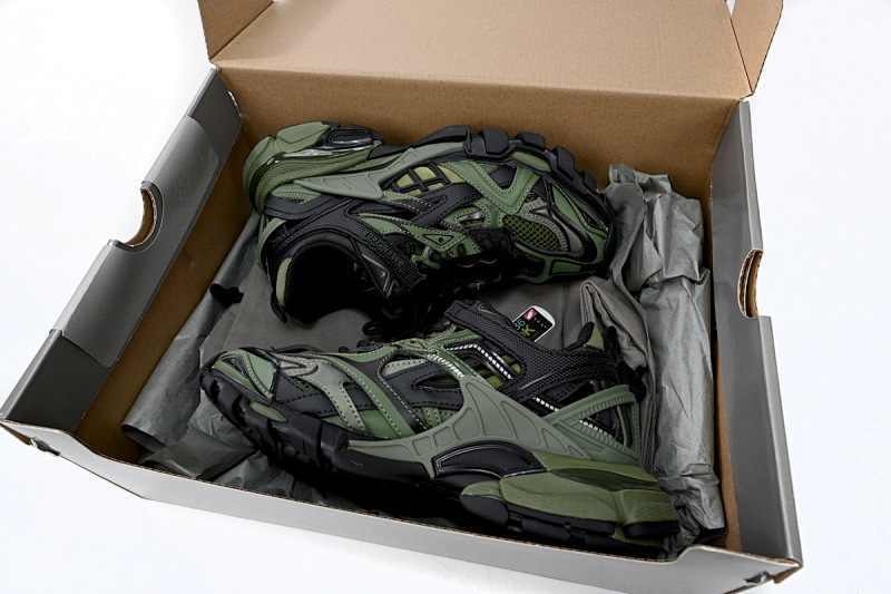 【EA0LL】军色黑-31 巴黎4代时尚跑鞋 568614 W3AE1 2311 Balenciaga Track 2 Sneaker Military Black