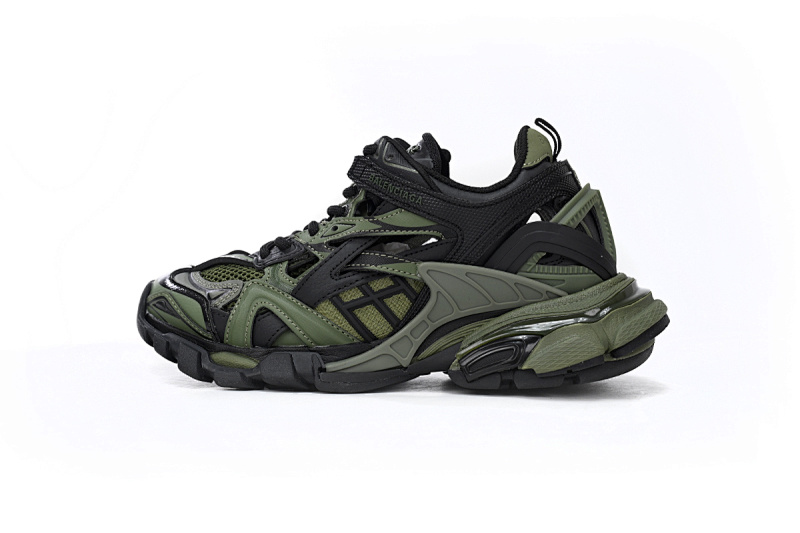 【EA0LL】军色黑-31 巴黎4代时尚跑鞋 568614 W3AE1 2311 Balenciaga Track 2 Sneaker Military Black