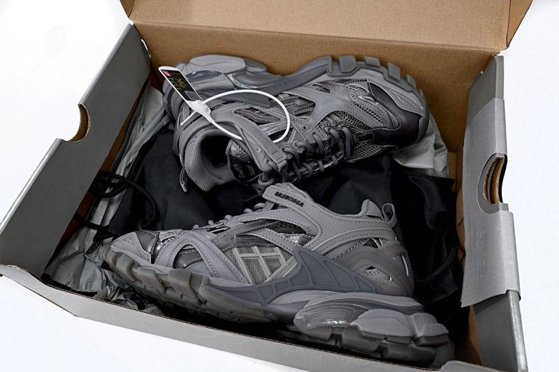 【EA0LL】灰色-39 巴黎4代时尚跑鞋 668822 W3CT1 1800 Balenciaga Track 2 Sneaker Grey