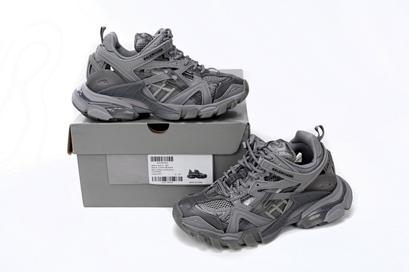 【EA0LL】灰色-39 巴黎4代时尚跑鞋 668822 W3CT1 1800 Balenciaga Track 2 Sneaker Grey
