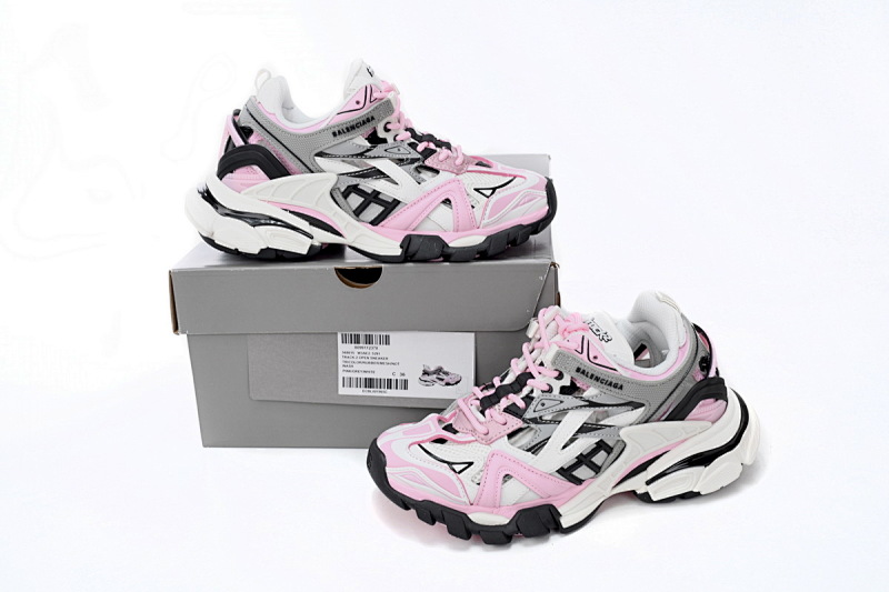 【EA0LL】粉白-35 巴黎4代时尚跑鞋 568615 W3AE2 5291 Balenciaga Track 2 Sneaker Pink White