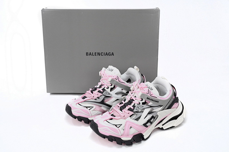 【EA0LL】粉白-35 巴黎4代时尚跑鞋 568615 W3AE2 5291 Balenciaga Track 2 Sneaker Pink White