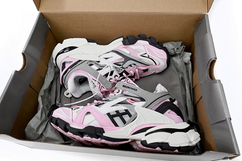 【EA0LL】粉白-35 巴黎4代时尚跑鞋 568615 W3AE2 5291 Balenciaga Track 2 Sneaker Pink White