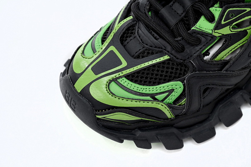 【EA0LL】黑绿-12 巴黎4代时尚跑鞋 568614 W2GN3 1086 Balenciaga Track 2 Sneaker Black Green