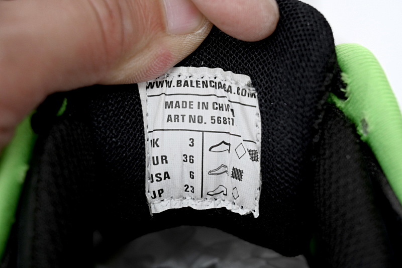 【EA0LL】黑绿-12 巴黎4代时尚跑鞋 568614 W2GN3 1086 Balenciaga Track 2 Sneaker Black Green