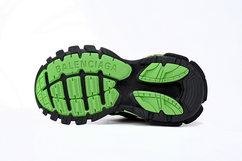 【EA0LL】黑绿-12 巴黎4代时尚跑鞋 568614 W2GN3 1086 Balenciaga Track 2 Sneaker Black Green