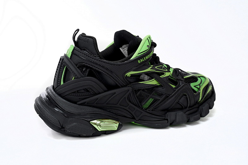 【EA0LL】黑绿-12 巴黎4代时尚跑鞋 568614 W2GN3 1086 Balenciaga Track 2 Sneaker Black Green