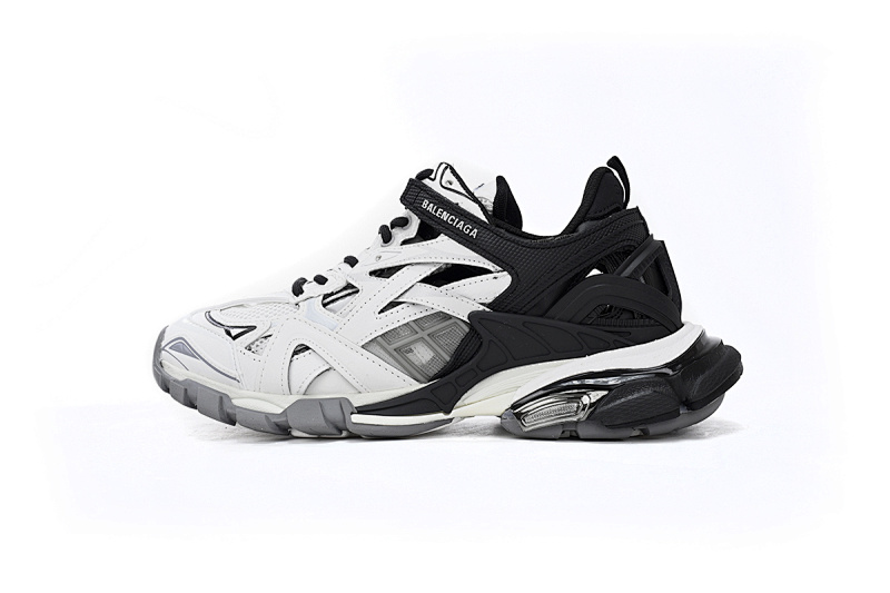 【EA0LL】黑白-23 巴黎4代时尚跑鞋 568614 W2GN3 1090 Balenciaga Track 2 Sneaker Black And White
