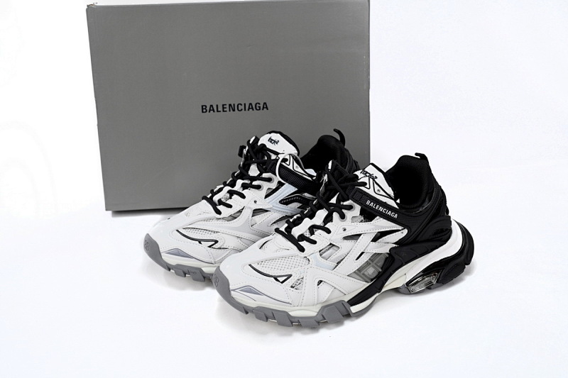 【EA0LL】黑白-23 巴黎4代时尚跑鞋 568614 W2GN3 1090 Balenciaga Track 2 Sneaker Black And White