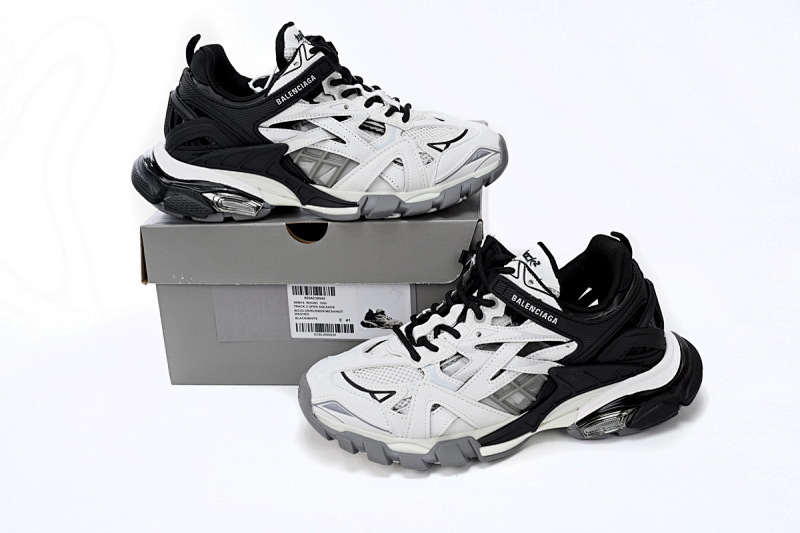 【EA0LL】黑白-23 巴黎4代时尚跑鞋 568614 W2GN3 1090 Balenciaga Track 2 Sneaker Black And White