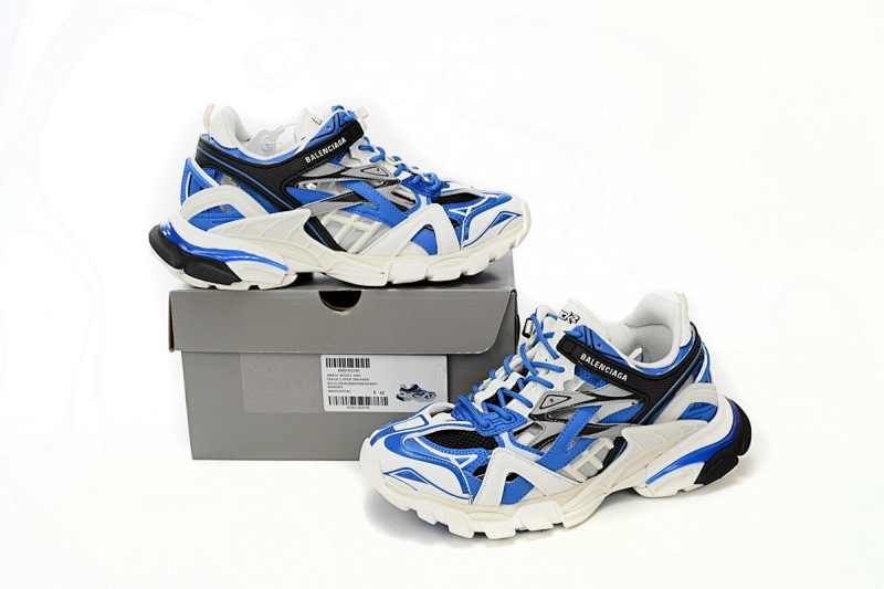 【EA0LL】蓝白-37 巴黎4代时尚跑鞋 568614 W3AE2 4191 Balenciaga Track 2 Sneaker Blue White