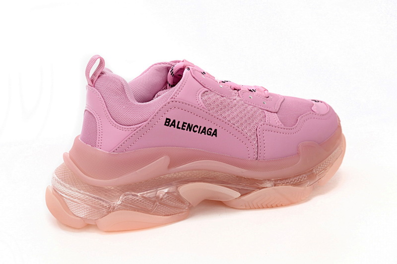 【DA0LJ】粉色-20 巴黎世家水晶透明底气垫鞋 544351 W09O1 3820 Balenciaga Triple S  Pink