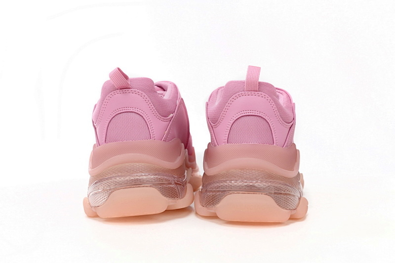 【DA0LJ】粉色-20 巴黎世家水晶透明底气垫鞋 544351 W09O1 3820 Balenciaga Triple S  Pink