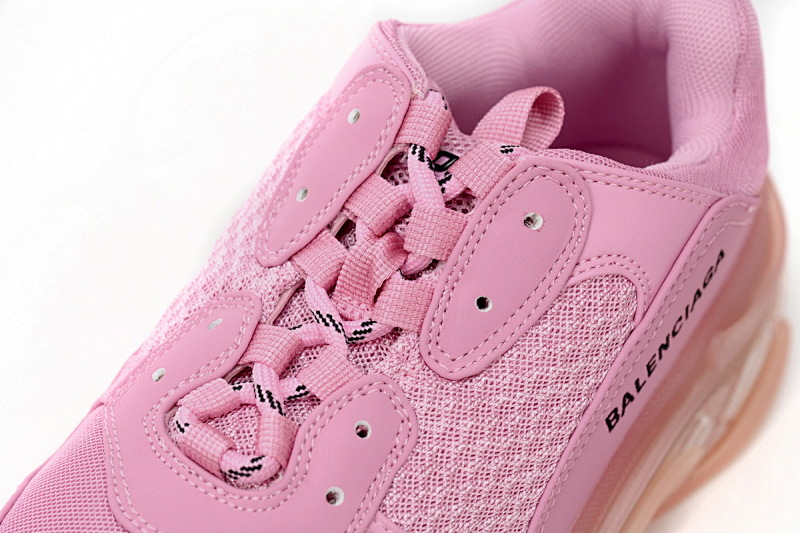【DA0LJ】粉色-20 巴黎世家水晶透明底气垫鞋 544351 W09O1 3820 Balenciaga Triple S  Pink