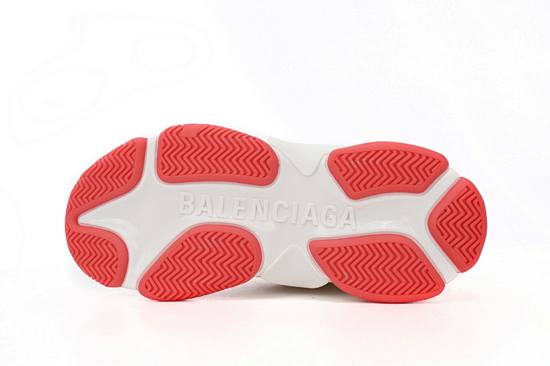 【CA0LJ】AD白红杠-5 巴黎1代复古老爹鞋  adidas x Balenciaga Triple S White Red Bar