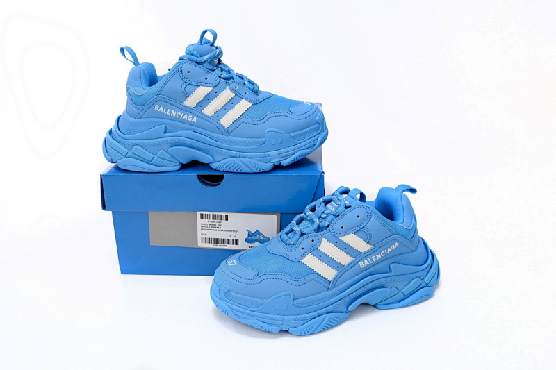 yupoo_372302_9c10d4f1.jpg 【CA0LJ】AD蓝白杠-6 巴黎1代复古老爹鞋 712764 W2ZB2 4090 adidas x Balenciaga Triple S Blue And White Bars